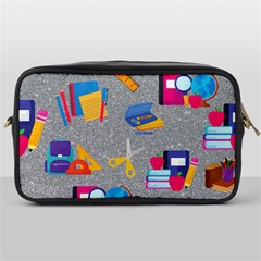 80s And 90s School Pattern Toiletries Bag (one Side) by NerdySparkleGoth