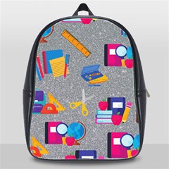 80s And 90s School Pattern School Bag (xl) by NerdySparkleGoth