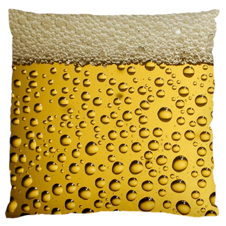 Beer Bubbles Large Cushion Case (One Side)