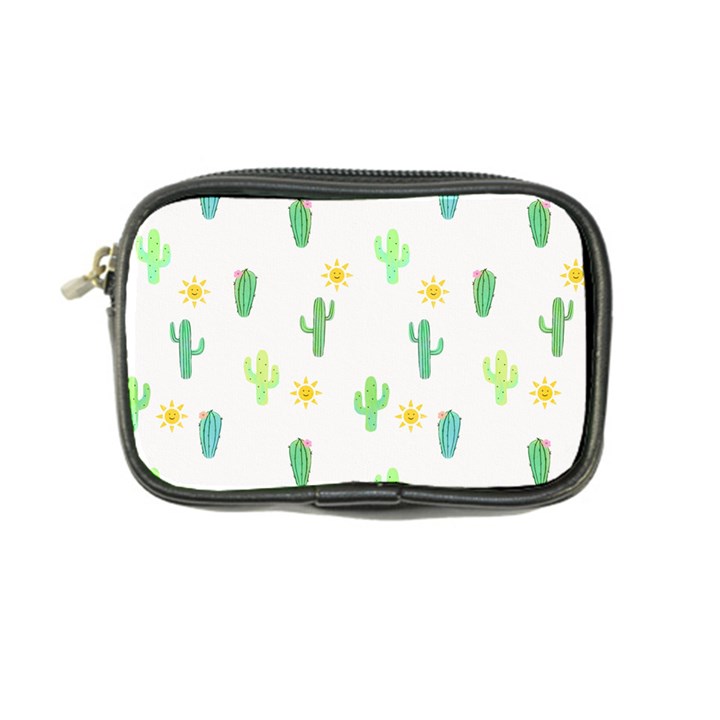 Green Cacti With Sun Coin Purse