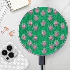 Lotus Bloom In The Blue Sea Of Peacefulness Wireless Charger by pepitasart