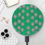 Lotus Bloom In The Blue Sea Of Peacefulness Wireless Charger Front