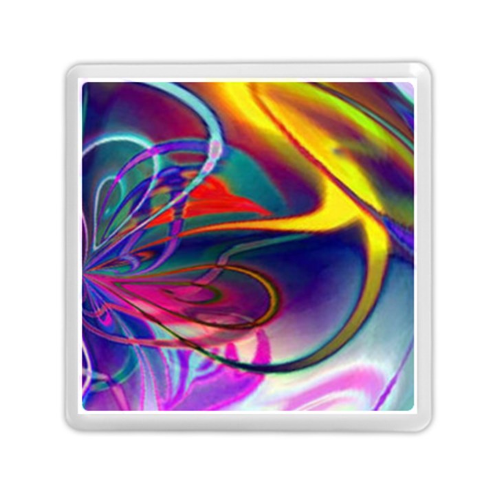 Colorful Rainbow Modern Paint Pattern 13 Memory Card Reader (Square)