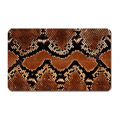 Leatherette Snake 3 Magnet (rectangular) by skindeep