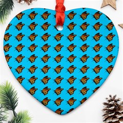 Monarch Butterfly Print Ornament (heart) by Kritter