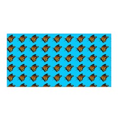 Monarch Butterfly Print Satin Wrap by Kritter