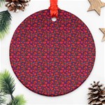 Pink Zoas Print Ornament (Round) Front