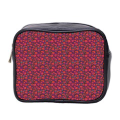 Pink Zoas Print Mini Toiletries Bag (two Sides) by Kritter