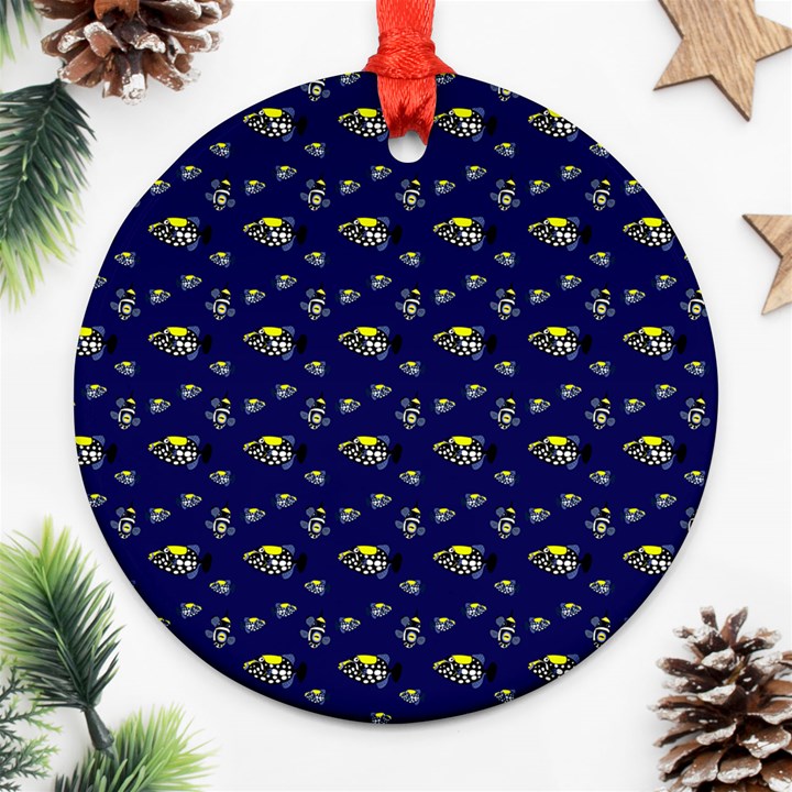 Clown Trigger Print Ornament (Round)