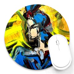 Blue Bird-1-4 Round Mousepads by bestdesignintheworld