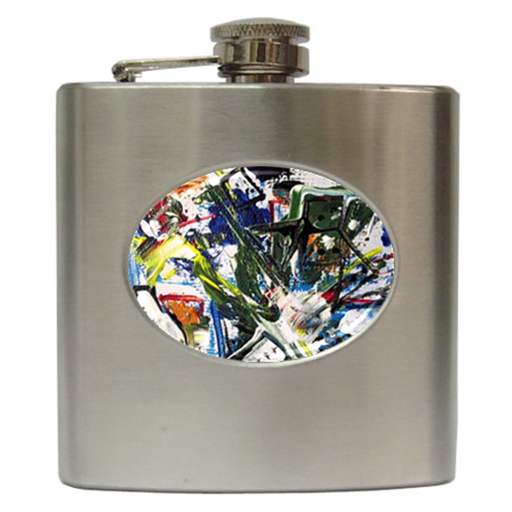 Snow In A City-1-1 Hip Flask (6 oz)