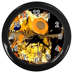 Before The Easter-1-4 Wall Clock (black) by bestdesignintheworld