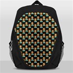 Girl Black Backpack Bag Front