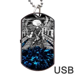 Movie Dog Tag Usb Flash (two Sides) by Sparkle