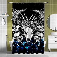 Skullart Shower Curtain 48  X 72  (small)  by Sparkle