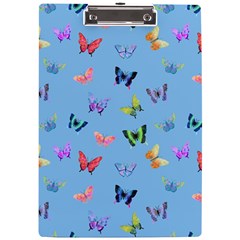 Multicolored Butterflies Whirl A4 Clipboard by SychEva