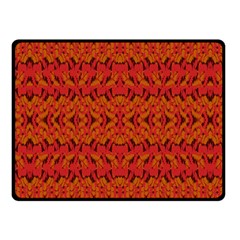 Red Pattern Fleece Blanket (small) by Sparkle