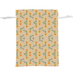 Flowers Pattern  Lightweight Drawstring Pouch (xl) by Sparkle