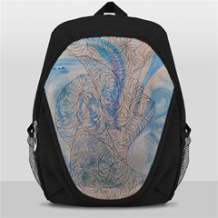 Convoluted Patterns Backpack Bag by kaleidomarblingart