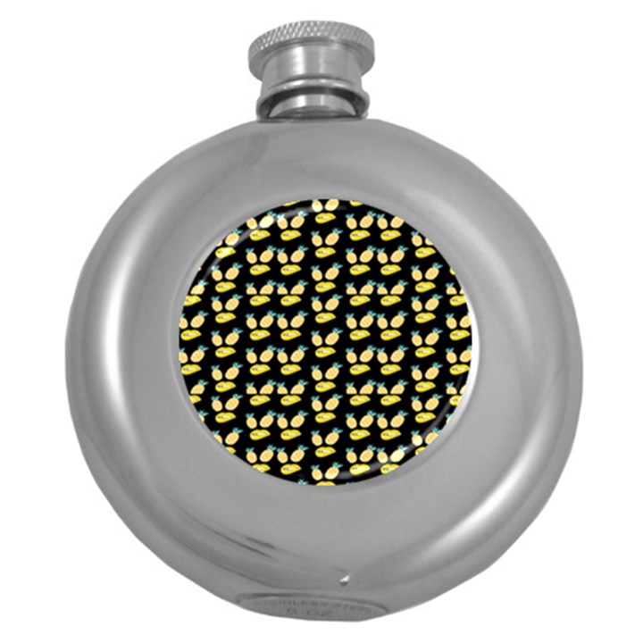 Pinelips Round Hip Flask (5 oz)