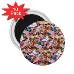 Retro Color 2 25  Magnets (10 Pack)  by Sparkle