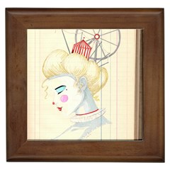 Clown Maiden Framed Tile by Limerence