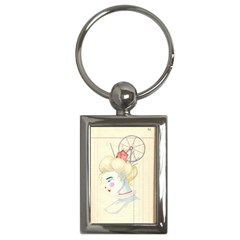 Clown Maiden Key Chain (rectangle) by Limerence