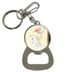 Clown Maiden Bottle Opener Key Chain by Limerence