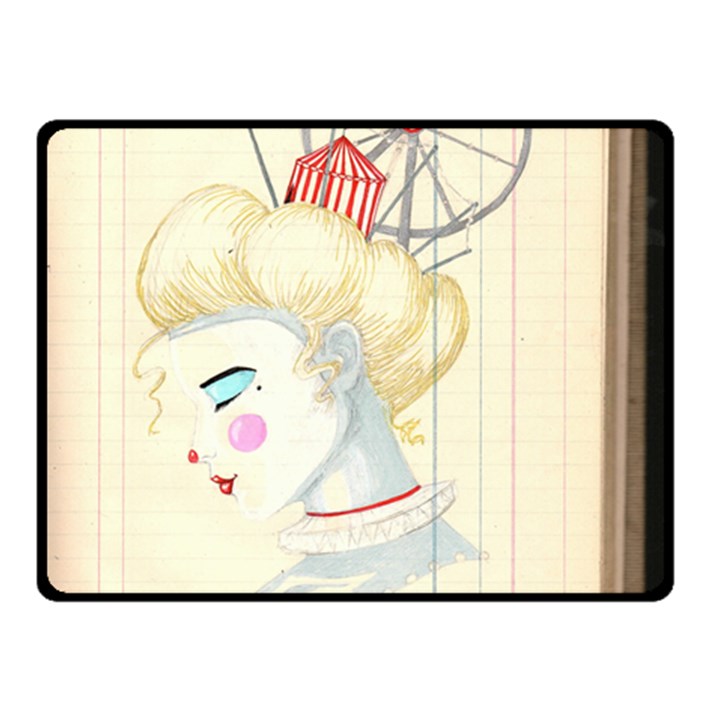 clown maiden Double Sided Fleece Blanket (Small) 