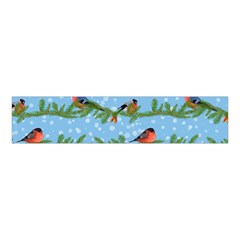 Bullfinches On Spruce Branches Velvet Scrunchie by SychEva