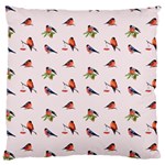 Bullfinches Sit On Branches Large Cushion Case (One Side) Front