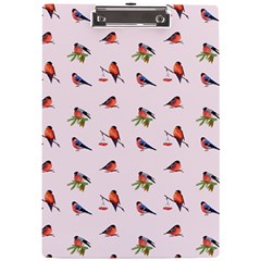 Bullfinches Sit On Branches A4 Clipboard by SychEva