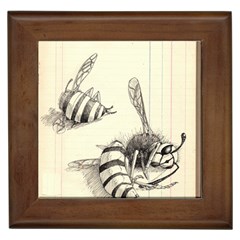 Bees Framed Tile by Limerence