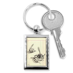 Bees Key Chain (rectangle) by Limerence