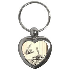 Bees Key Chain (heart) by Limerence