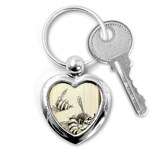 bees Key Chain (Heart) Front