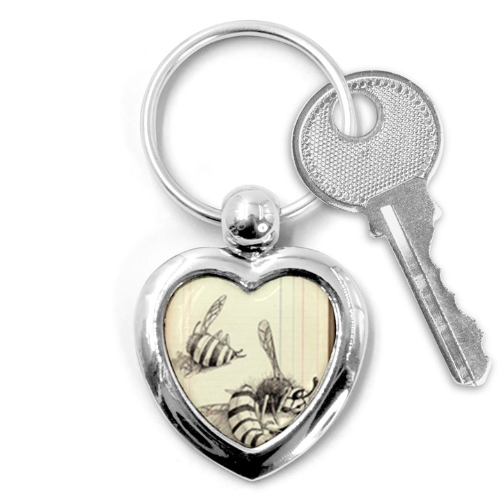 bees Key Chain (Heart)