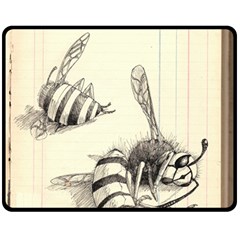 Bees Fleece Blanket (medium)  by Limerence