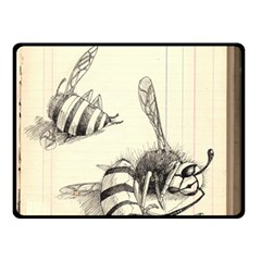 Bees Double Sided Fleece Blanket (small)  by Limerence