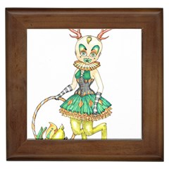 Gold Clown Framed Tile by Limerence