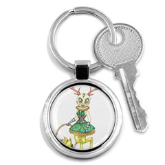 Gold Clown Key Chain (round) by Limerence