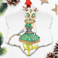 Gold Clown Snowflake Ornament (two Sides) by Limerence