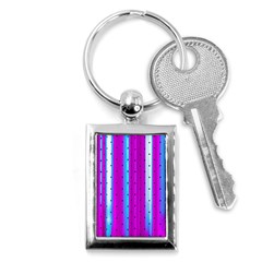 Warped Stripy Dots Key Chain (rectangle) by essentialimage365