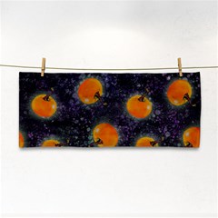 Space Pumpkins Hand Towel by SychEva