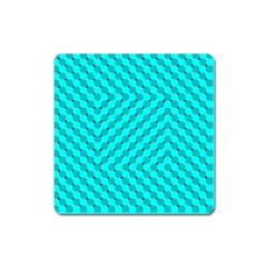 Illusion Waves Pattern Square Magnet by Sparkle