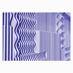 Illusion Waves Pattern Large Glasses Cloth by Sparkle