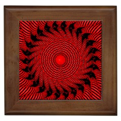 Illusion Waves Pattern Framed Tile by Sparkle