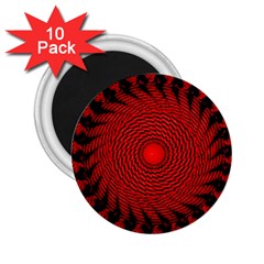 Illusion Waves Pattern 2 25  Magnets (10 Pack)  by Sparkle