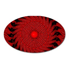 Illusion Waves Pattern Oval Magnet by Sparkle