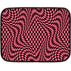 Illusion Waves Pattern Fleece Blanket (mini) by Sparkle